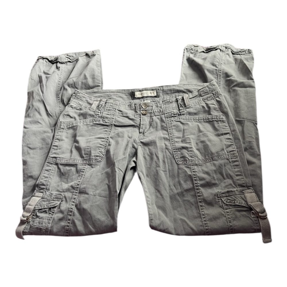 y2k vintage Abercrombie & Fitch Grey Cargo Pants size 0